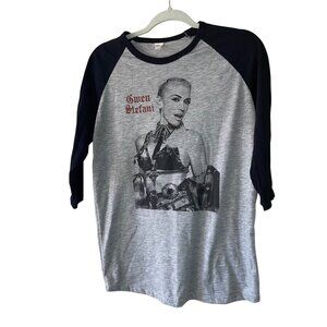 Gwen Stefani Womens Tee Shirt Size M Gray 2022 Just A Girl Tour Raglan Sleeve